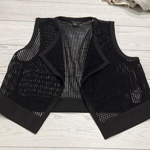 Armani Exchange Black Mesh Vest